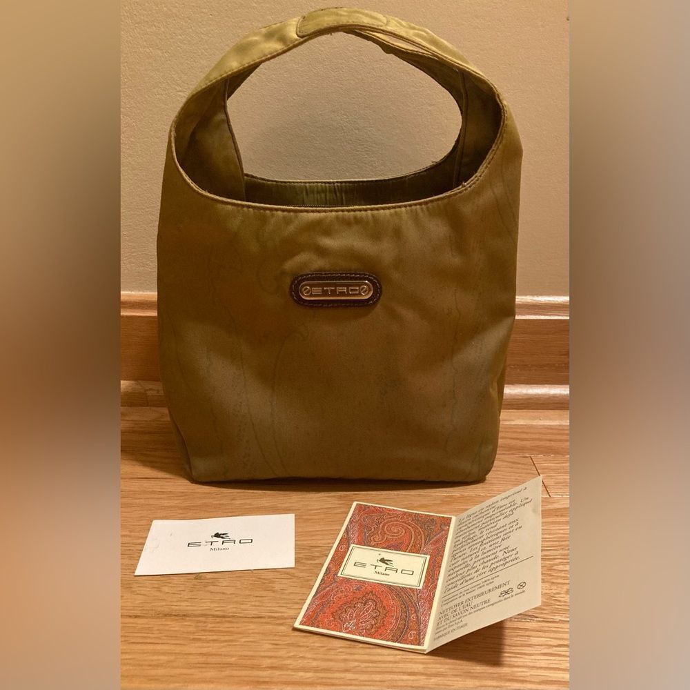 Etro Olive Green Shoulder Bag